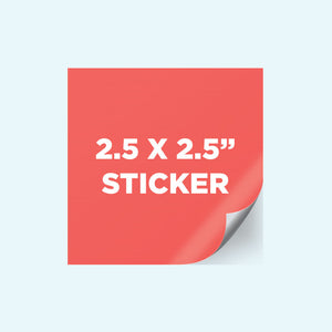 2.5" Square Sticker