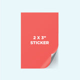 2 x 3" Rectangular Stickers