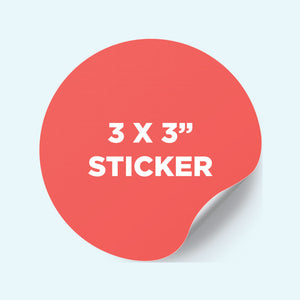 3" Round Sticker