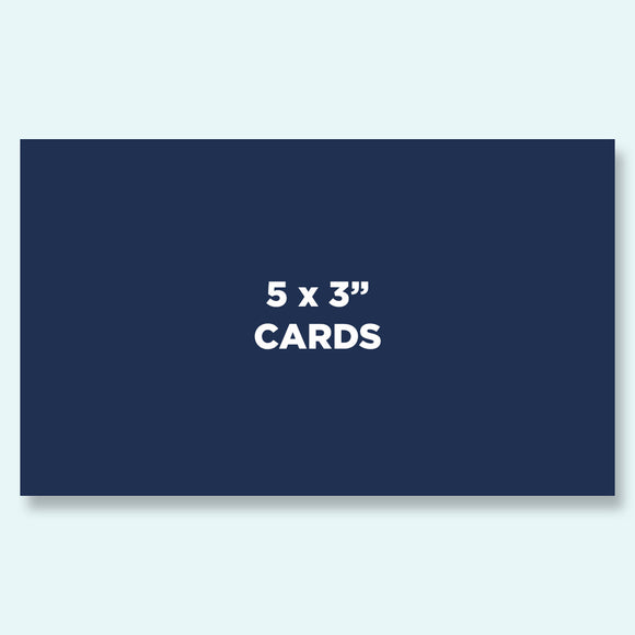 5 x 3 Cards